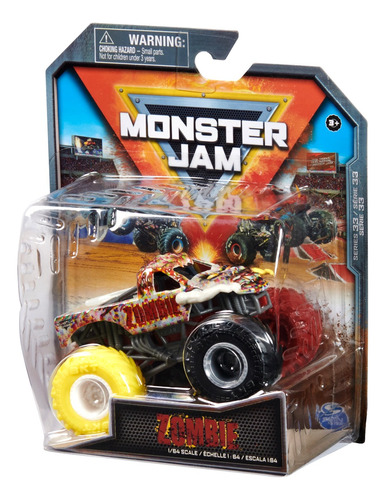 Monster Jam Escala 1:64 Zombie Camión Monstruo De Metal