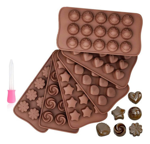 Molde Silicona Chocolates Bombones Varios Diseños