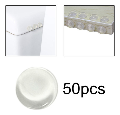 64x Tope De Puerta Cajones Muebles De Cocina Pies De Goma