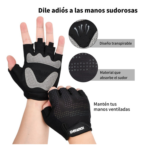 Guantes Ciclismo Bicicleta Con Palma Gel Cortos
