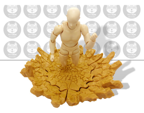 Tamashii Effect Efecto Poder Aura Impacto Café Figura Myth (Usado)