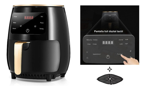 Imagen 1 de 10 de Freidora Sin Aceite Digital Xxl De 4litros 2años Garantia