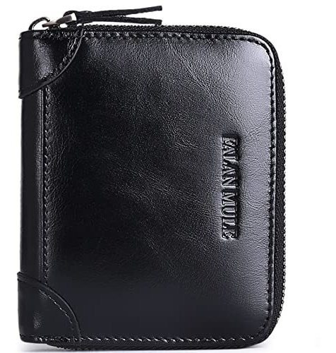 Falan Mule Wallets For Hombre Genuine Leather Short Gq7xl