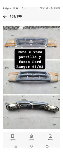 Cara E Vaca Parrilla Faros Ford Ranger 98/02