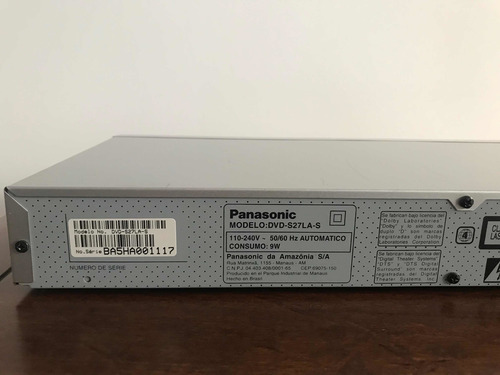 Reproductor Dvd- S27 Panasonic