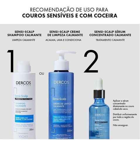 Sérum Calmante Capilar Vichy Dercos Sensi Scalp 50ml