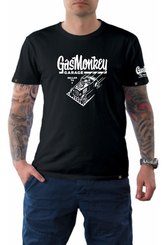 Polera Gas Monkey Garage Autos H