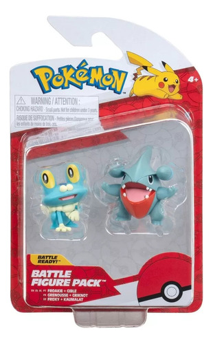 Pokemon Battle Figure Pack Froakie + Gible