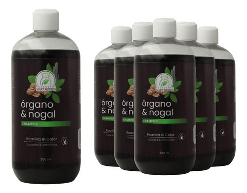  Shampoo Capilar Organo & Nogal (500ml) 6 Pack