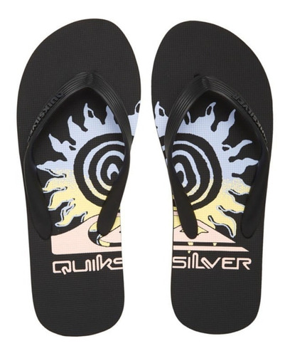 Sandalias Quiksilver Hombre Negro Molokai Aqyl101103xkky