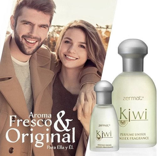 Set Fragancia Y Loción Refrescante Kiwi Zermat Unisex