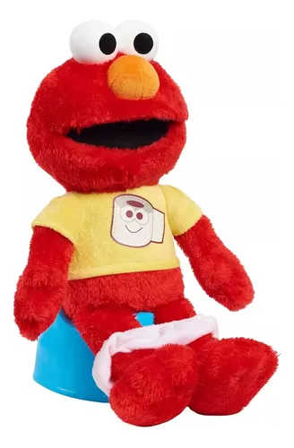 Peluche Muñeco Elmo Plaza Sésamo Hora De Ir Al Baño