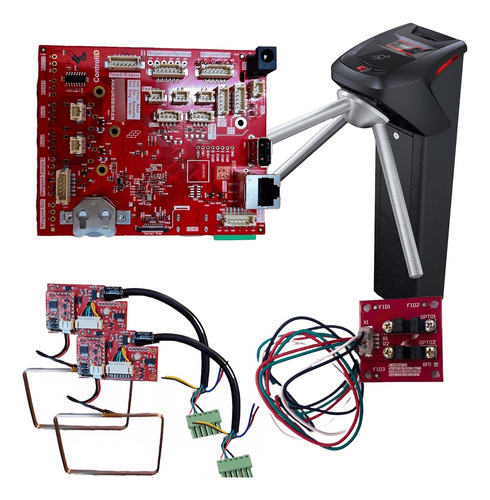 Kit De 02 Sensores Proximidade Catraca, Placa E Sensor Giro