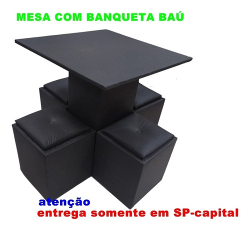 Conjunto De Mesa Cozinha Jantar 4 Cadeiras Miami