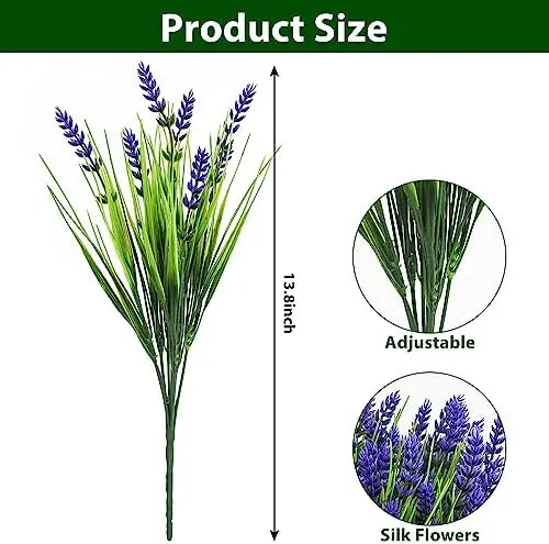 20 Paquetes De Plantas Artificiales Para Exteriores, Hierba