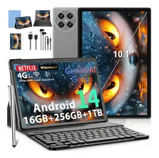 Tablet Xgody Hope 12 Pro de 10.1" con 256 GB y 16 GB RAM para Android 14, con Teclado