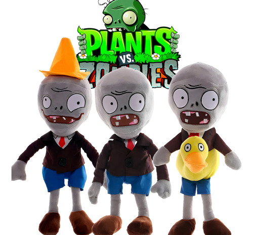 N Plants Vs Zombies Pelúcia, Pato Zumbi Pato 32 Cm