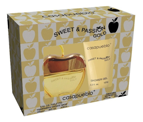 Perfume Casapueblo Sweet & Passion Gold  + Shower Gel