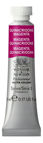 Tinta Aquarela W & N Profissional 5ml Quinacridone Magenta