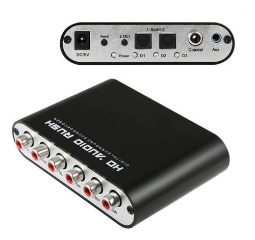 Convertidor De Audio Óptico A Análogo 5.1