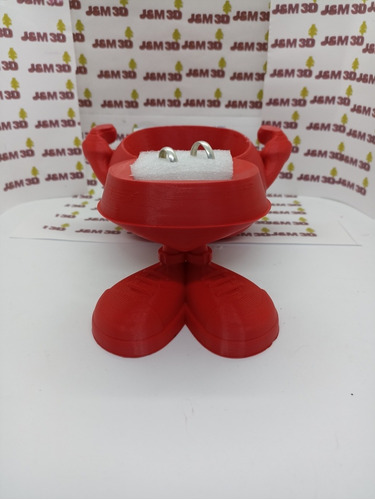 Imagen 5 de 10 de Corazón Estuche Porta Anillos Alhajero San Valentín 3d