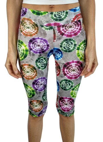 Calza Capri Leggin Chupín Con Elástico Tricot Lycra Adultos