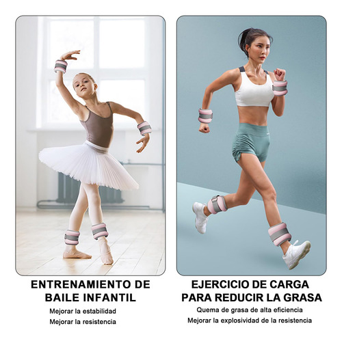 Pesas De Polainas Ajustables 1kg Para Fitness 2 Piezas