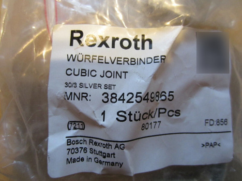 New Rexroth 3 842 549 865 3842549865 Cubic Joint 30/3 Si Bbz