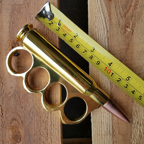 Boxer Full Metal Jacket Acero Bullet Knuckle Manopla 2446 Color Dorado