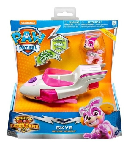 Imagem 1 de 5 de Patrulha Canina Mighty Pups - Deluxe Vehicle Skye - Sunny