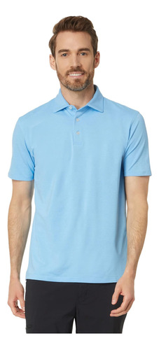 Southern Tide Brrr°eeze Performance Heather Polo Heather Oce