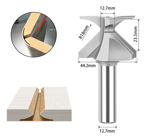 R18/r30 Shank Woodworking Router Bit Double Flute R