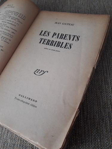 Les Parents Terribles - Jean Cocteau - Ed. Gallimard Francés