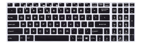 Protector Negro De Teclado Para Msi Gl62m Gf62 Gp62