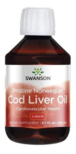 Swanson I Cod Liver Oil I 6.7 Fl Oz Liquido I Lemon Flavor 