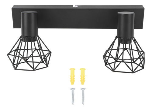 Soporte De Techo Rack Fixture E14 Ajustable Con 2 Cabezales