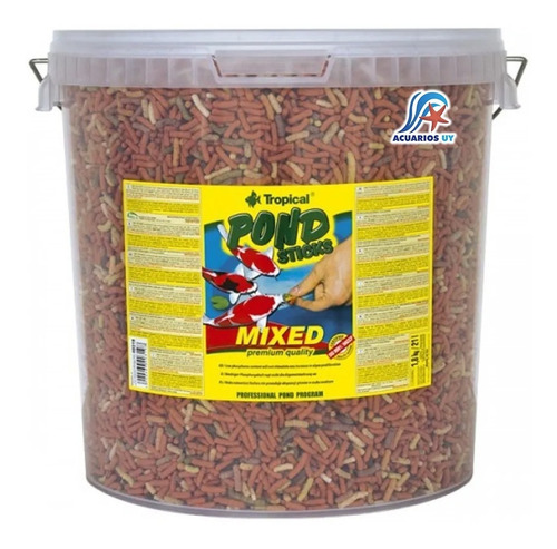 Alimento Para Peces Carpas. Tropical Pond Sticks Mixed 1,5kg