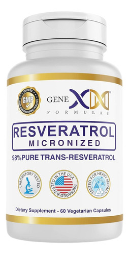 Resveratrol 600 Mg - 60 Cápsula - - Unidad A $4115