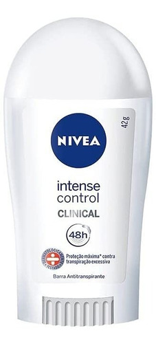 Desodorante Clinical Intense Control Feminino 42g Nivea Fragrância Lavanda