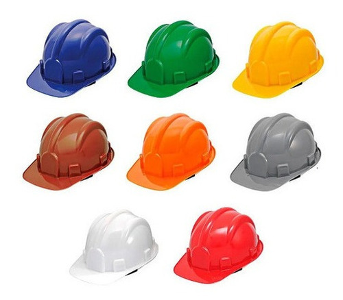 Casco de seguridad Epi, color marrón, construcción para visitantes, color amarillo