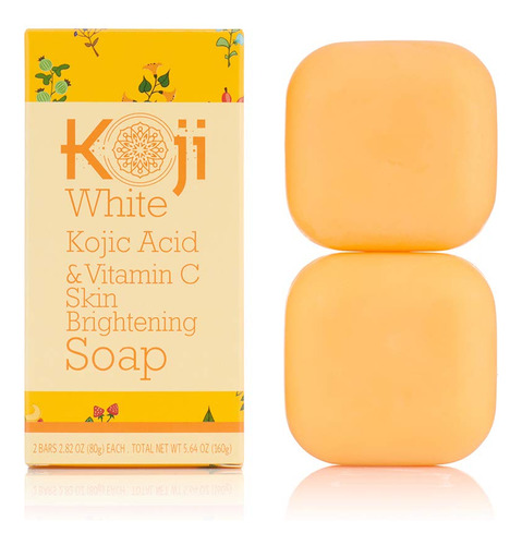 Koji White Jabón Iluminador De Ácido Kójico Y Vitamina C.