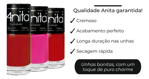 Esmalte Anita 1098 Mood ROSA! da Coleção Que Babado!