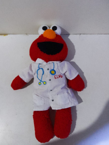 Peluche Gund Plaza Sesamo Doctor Elmo De 33 Cm De Alto