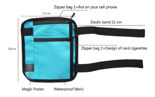 Imagen 3 de 5 de Cartera Antirobo Para Pierna Ocultar Documentos Celular Etc