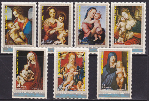 Guinea Ecuatorial 1971 Navidad Serie Completa Mint