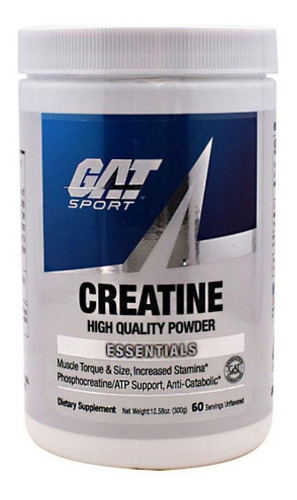 Creatina Gat Sport 300 Gramos Monohidratada (60 Porciones)