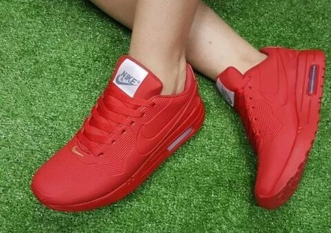 tenis nike 2018 mujer rojos