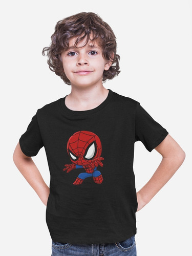 Imagen 1 de 2 de Polera De Niño Unisex Estampada Con Diseño De Spiderman Bebe