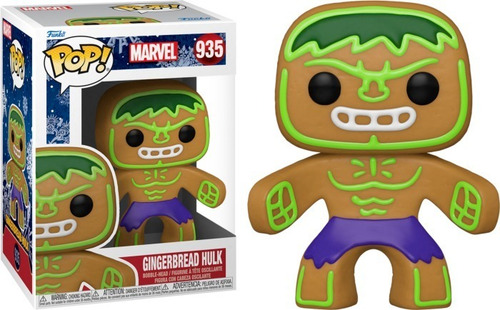 Funko Pop Galleta Jengibre Navidad Marvel Hulk Original