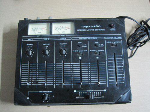 Consola Mezcladora Mixer Vintage Realistic 32-1200 Korea 